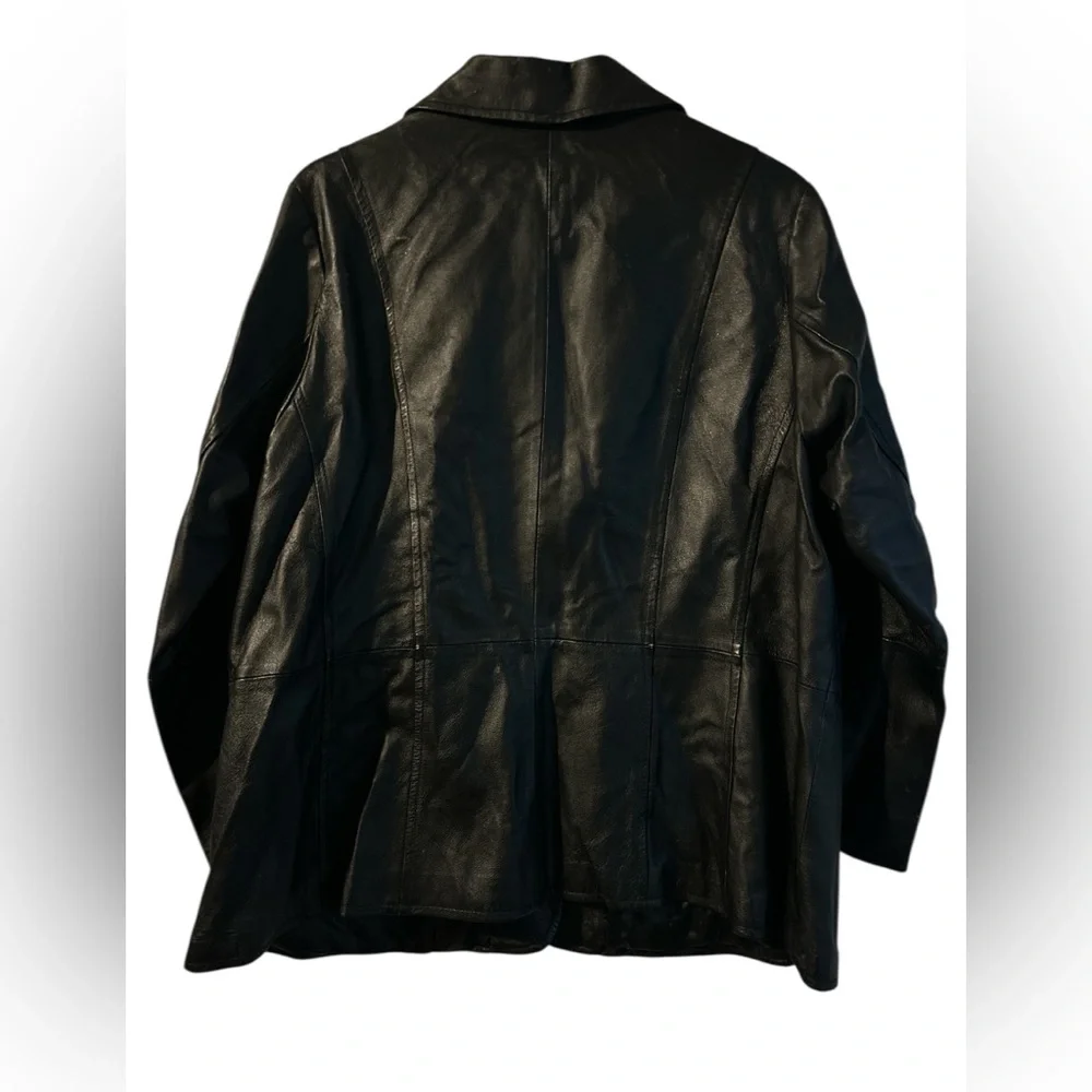 Genuine Leather Maggie Barnes Blazer Women’s 0X - Picture 3 of 5